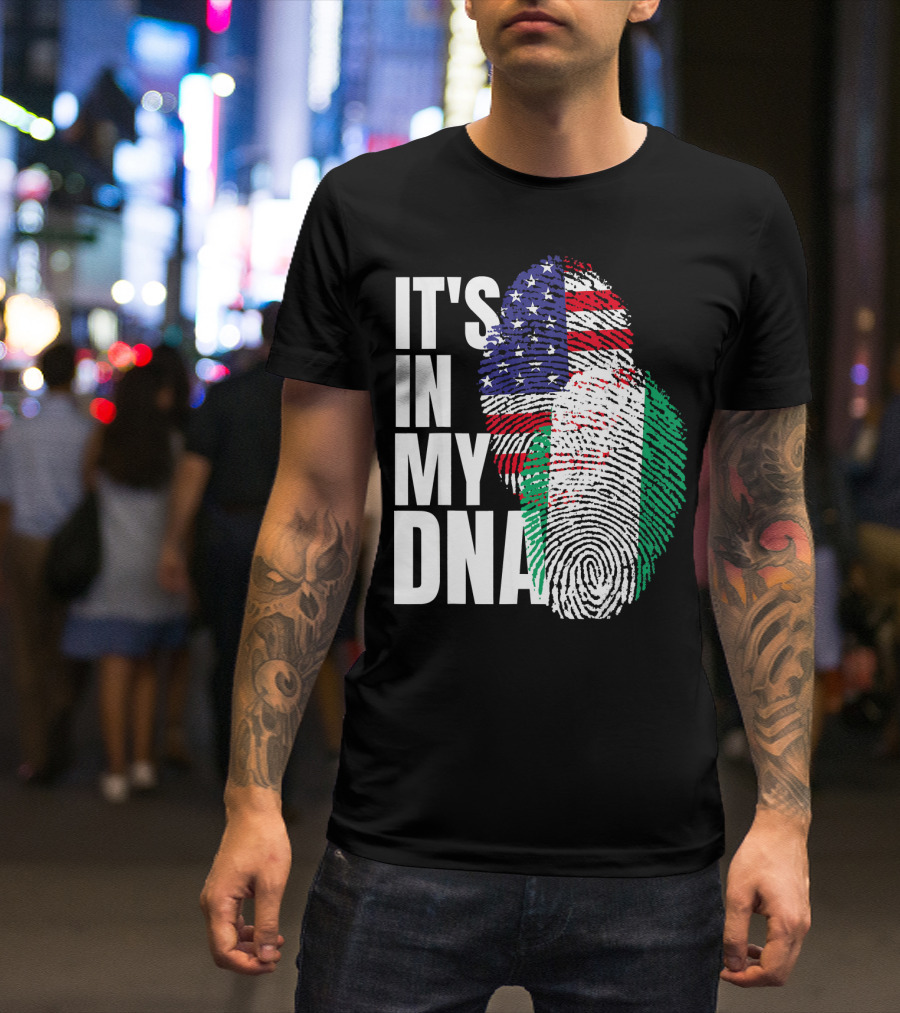 IT'S IN MY DNA American And Nigerian Mix Heritage T-Shirt