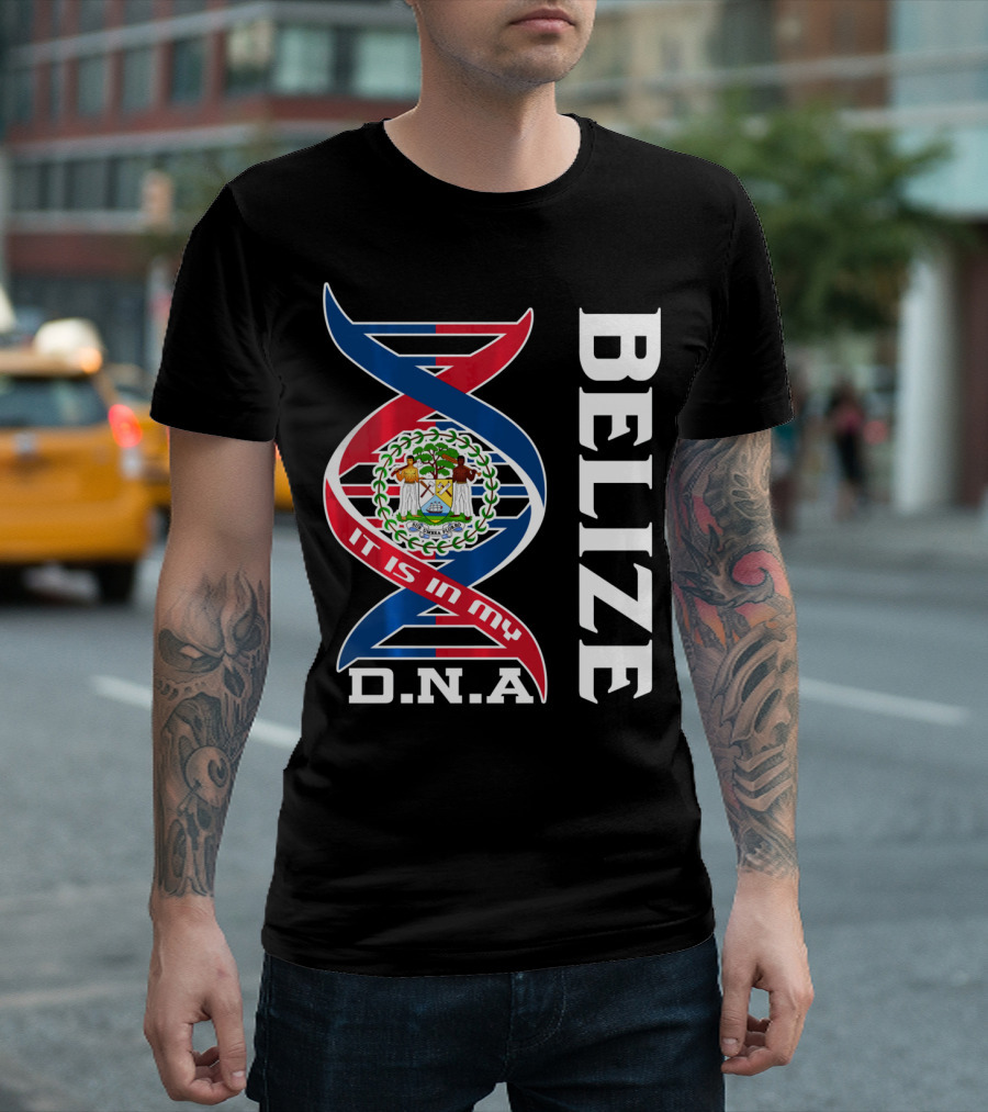 Belize Coat Of Arms It Is In My DNA T-Shirt