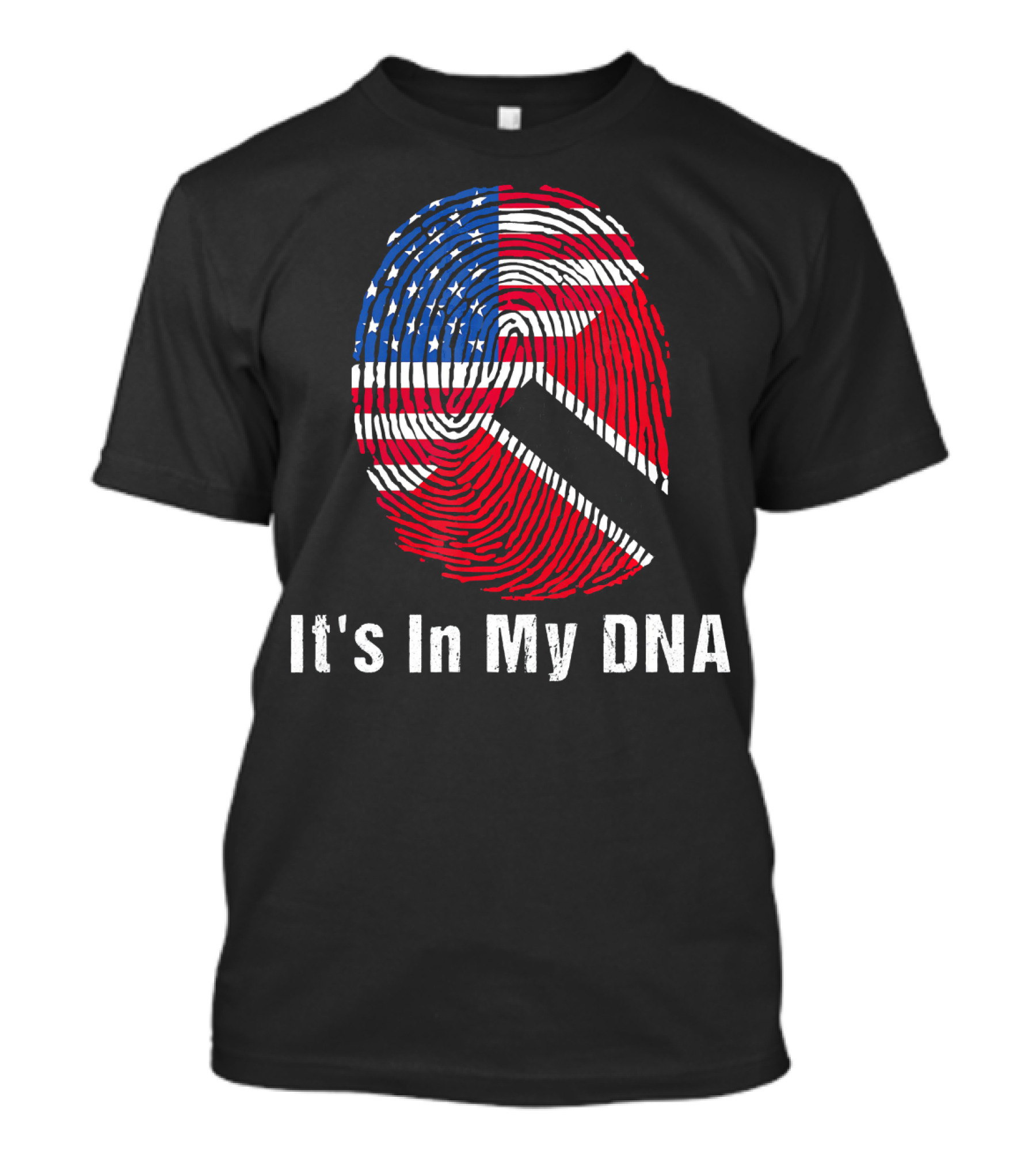 It's In My DNA Trinidad Tobago Flag USA Flag T-Shirt
