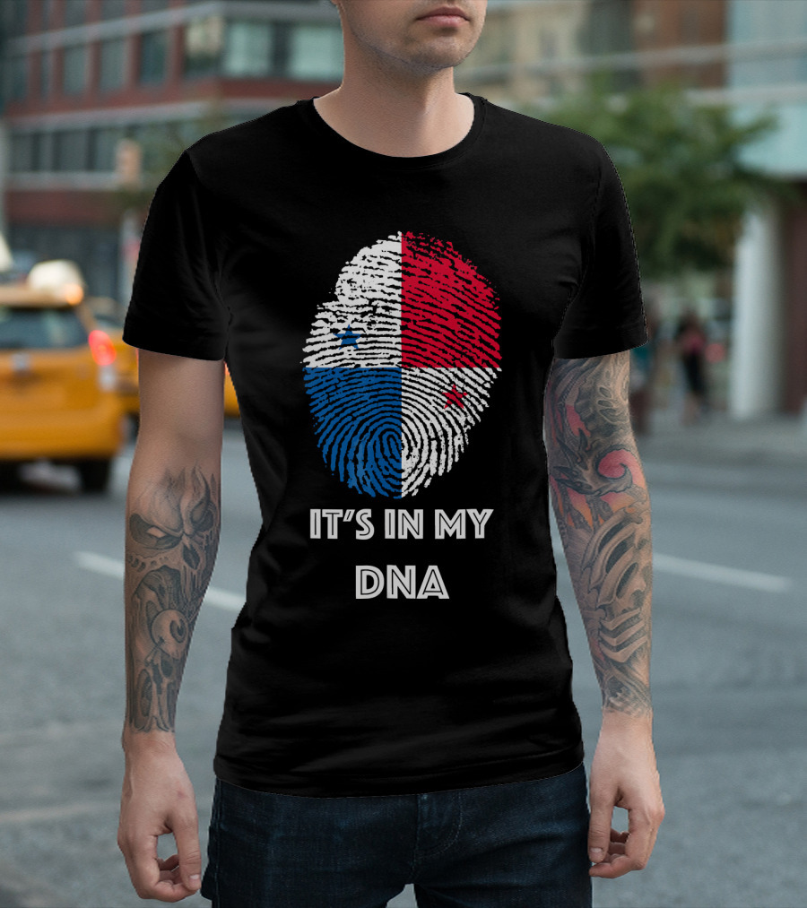 Panama Flag Fingerprint It's In My DNA T-Shirt