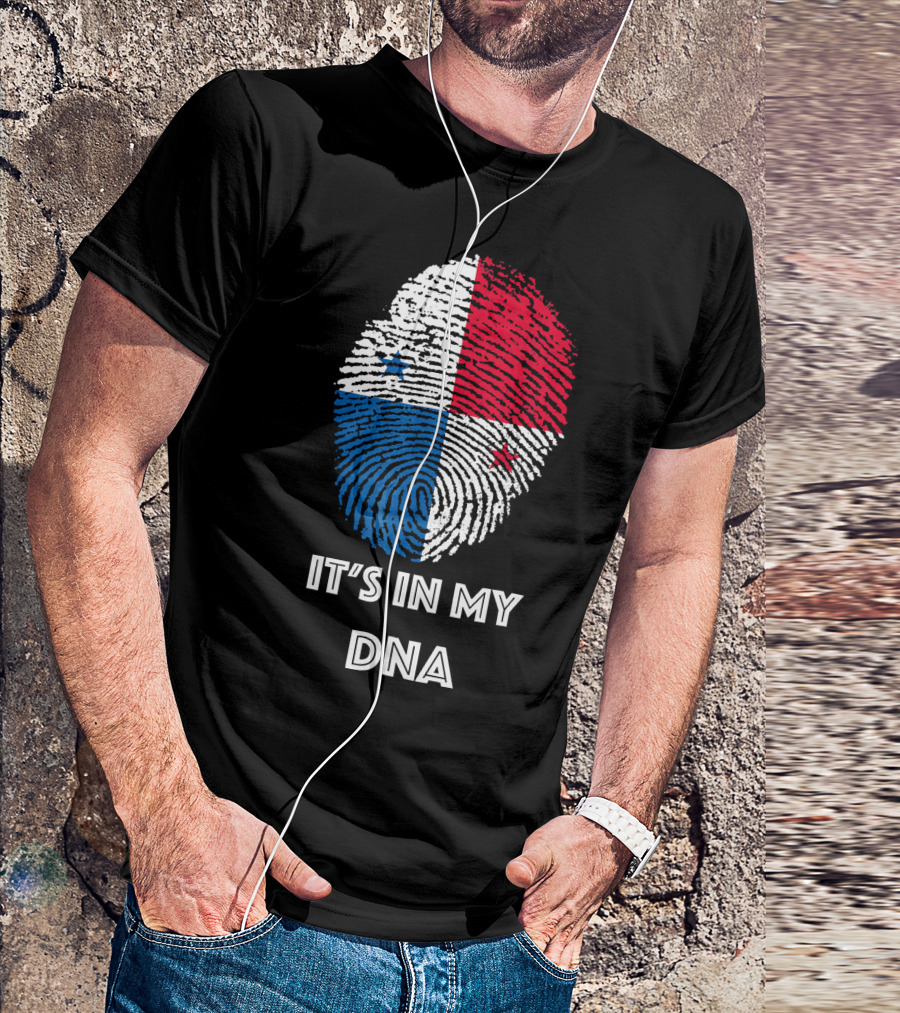 Panama Flag Fingerprint It's In My DNA T-Shirt