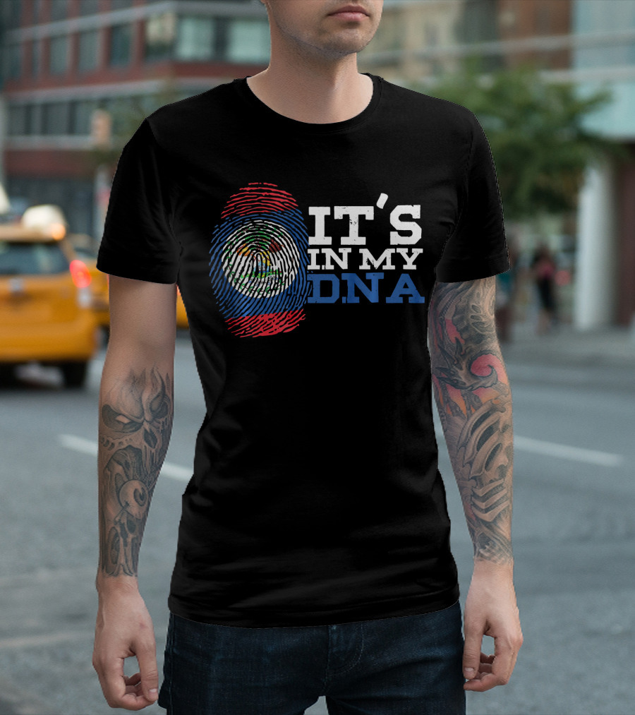 Belizean Descent Roots Heritage It's In My DNA T-Shirt