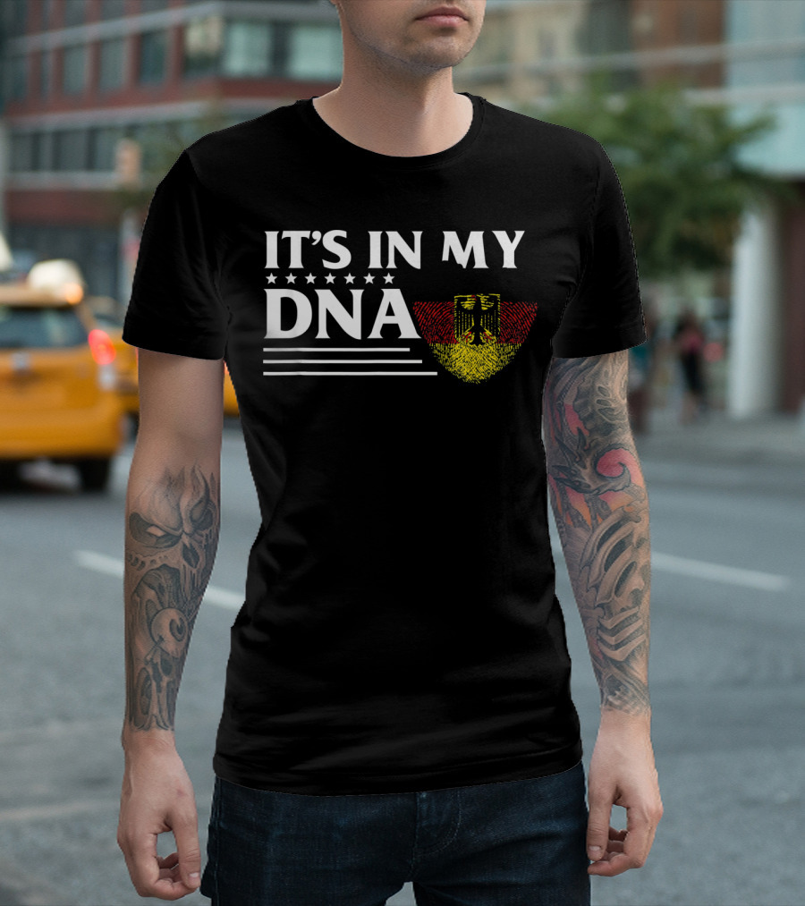 It's In My DNA German Flag Fingerprint T-Shirt