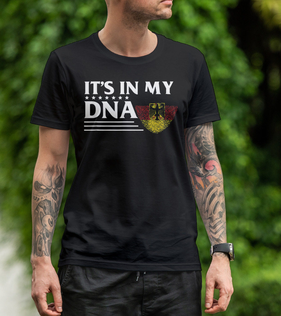 It's In My DNA German Flag Fingerprint T-Shirt