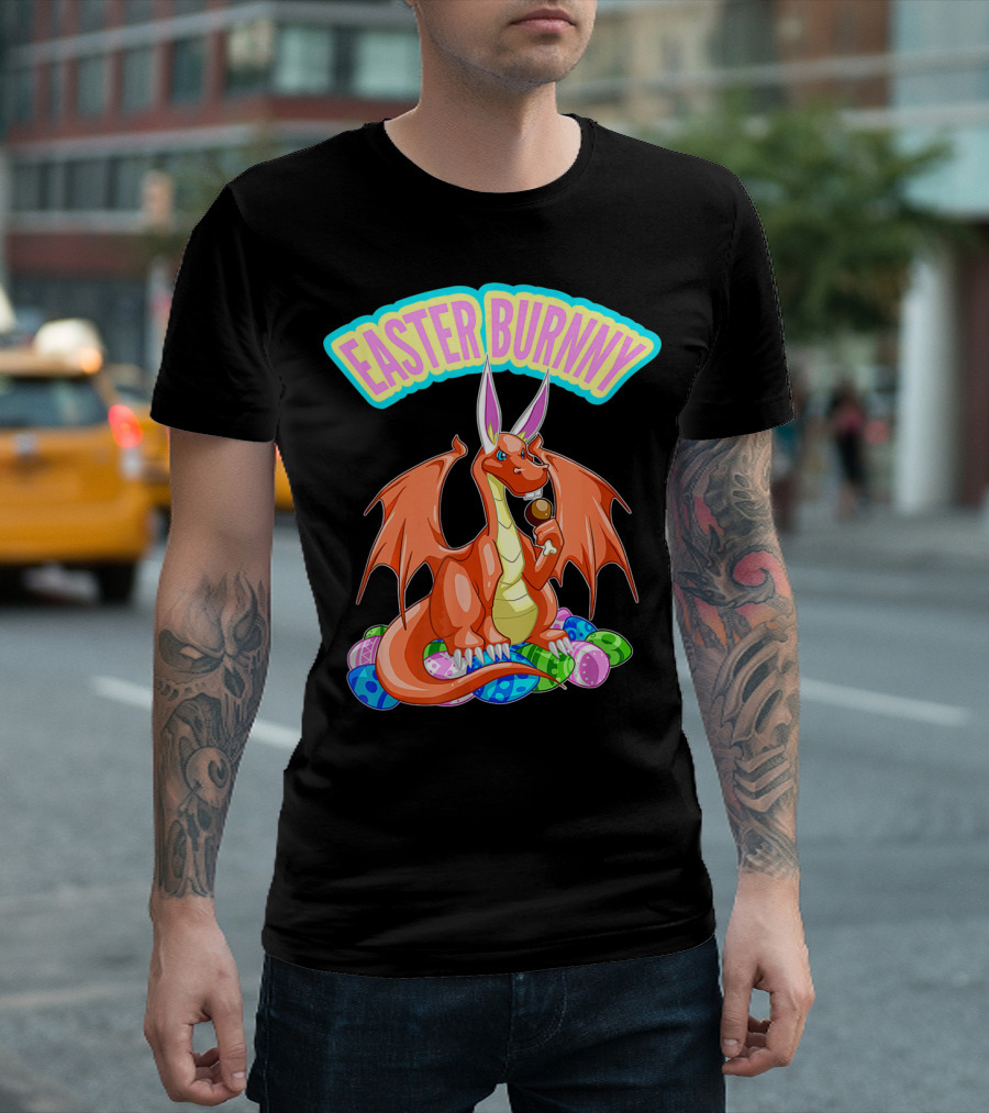 Easter Burnny Dragon with Eggs and Candy T-Shirt