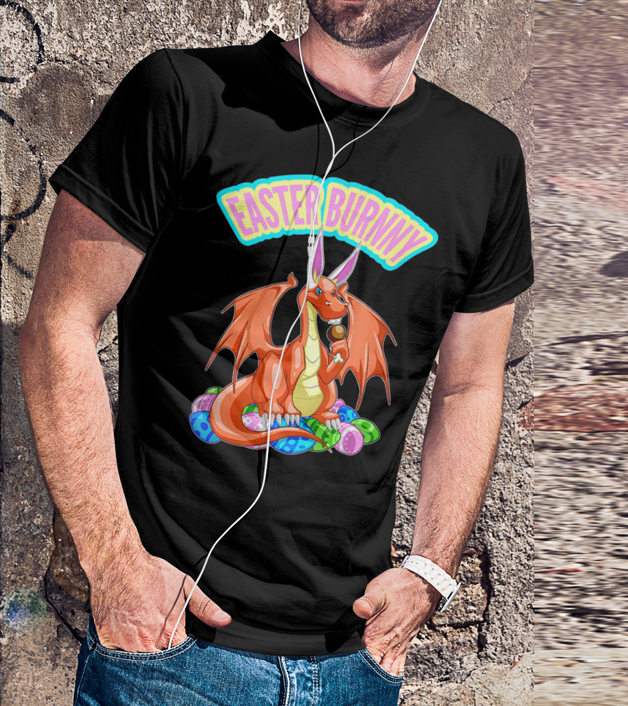 Easter Burnny Dragon With Eggs And Candy T-Shirt