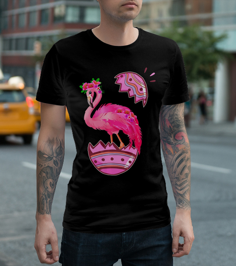 Flamingo Pink Easter Egg Delight T-Shirt