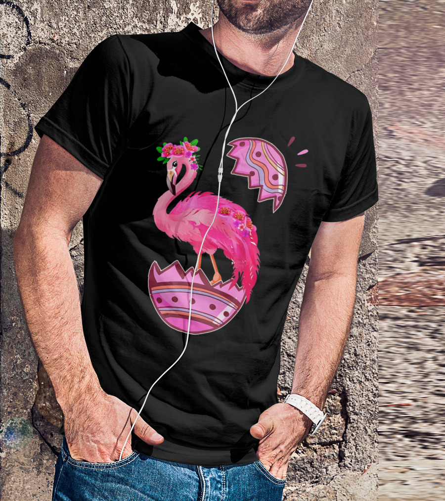 Flamingo Pink Easter Egg Delight T-Shirt