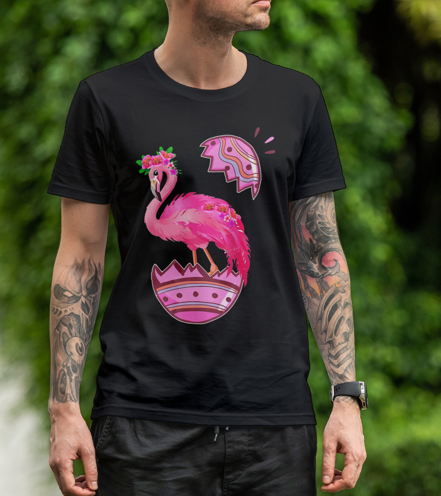 Flamingo Pink Easter Egg Delight T-Shirt
