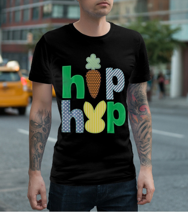 Hip Hop Bunny Carrot Easter T-Shirt