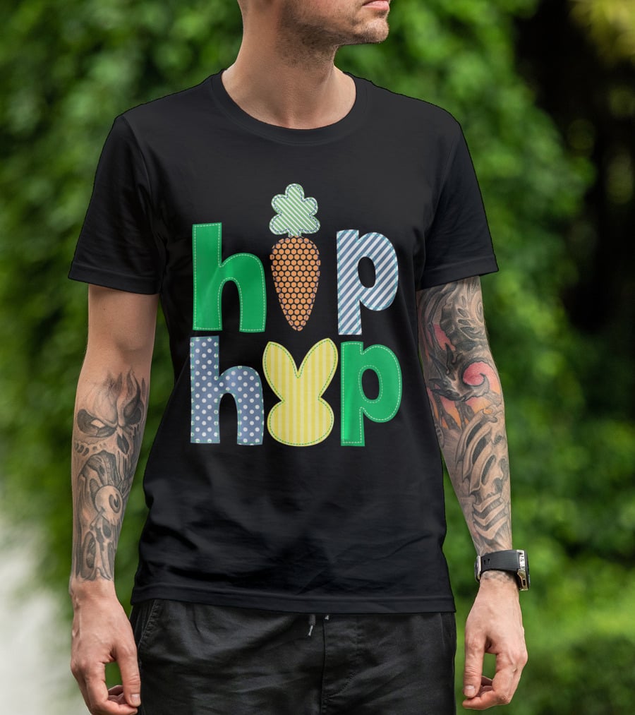 Hip Hop Bunny Carrot Easter T-Shirt