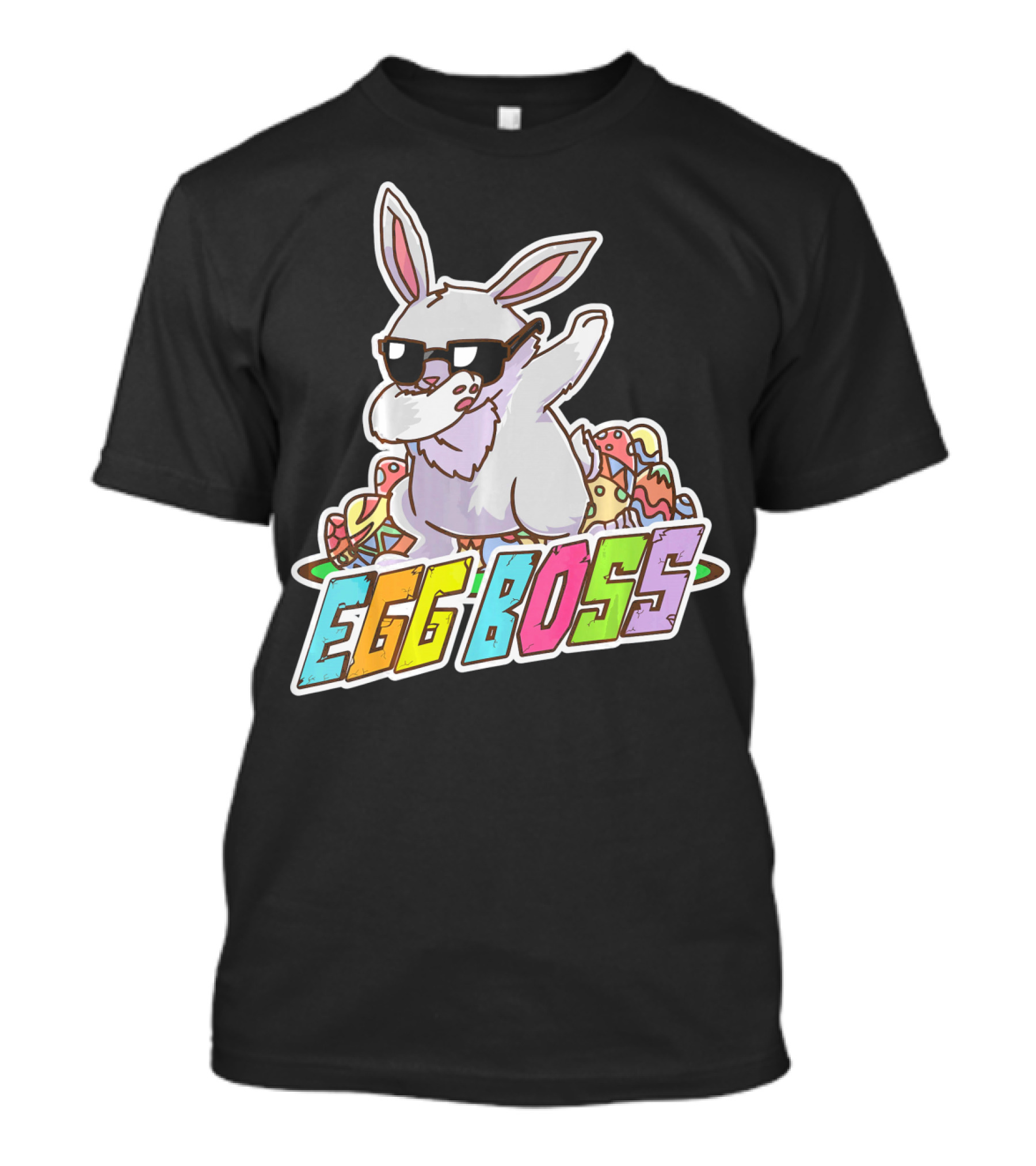 EGG BOSS Easter Bunny Dabbing Sunglasses T-Shirt