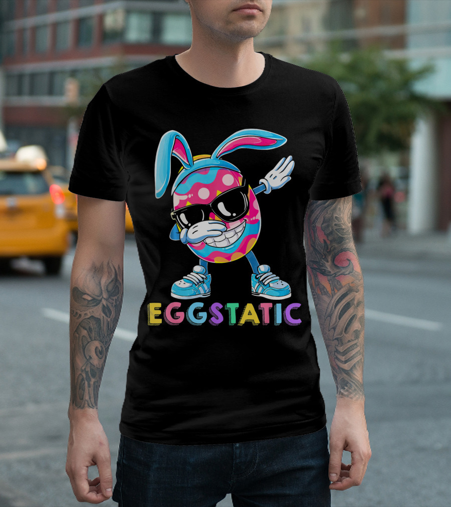 Easter Eggstatic Bunny Floss Like A Boss T-Shirt