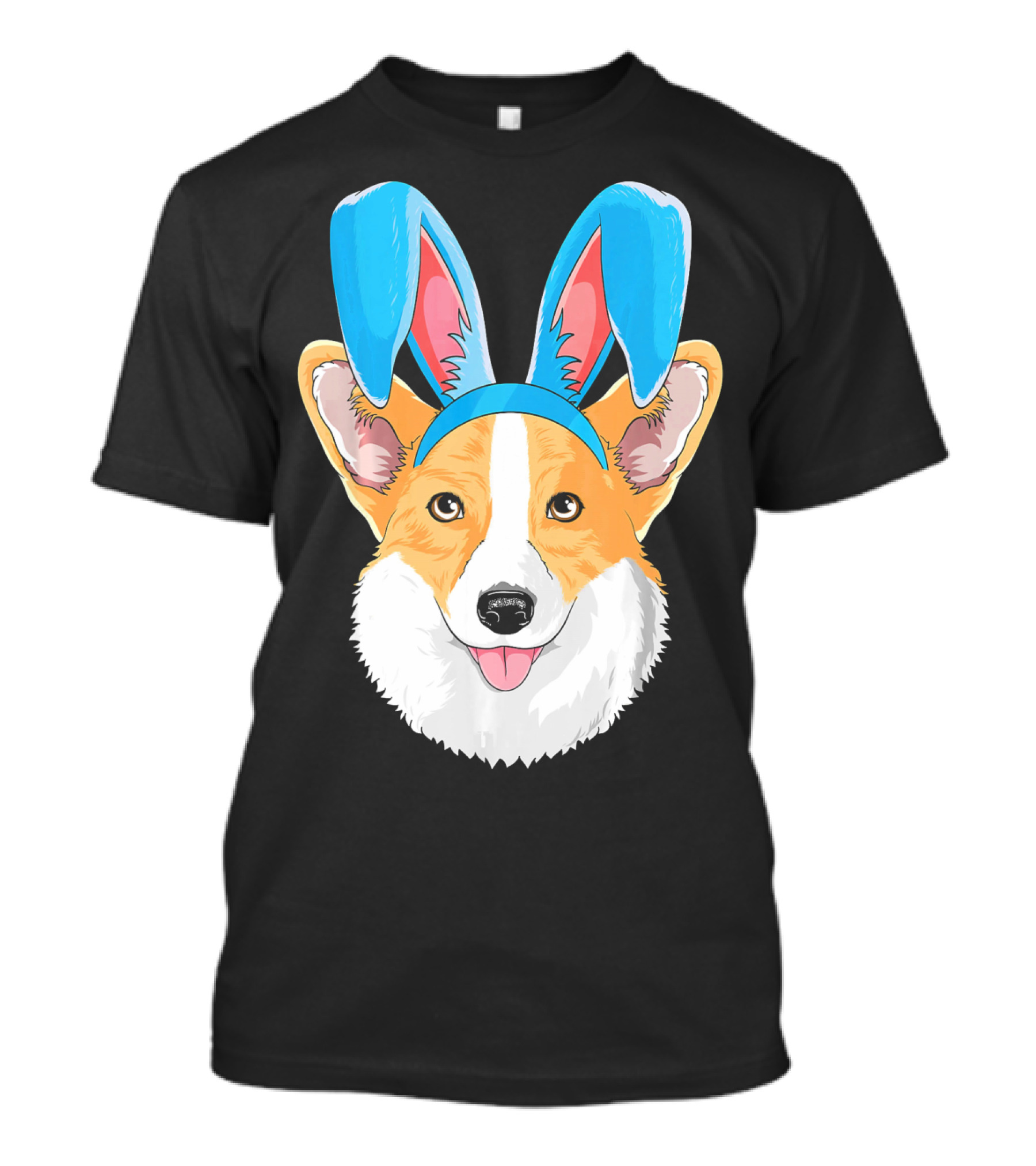 Easter Bunny Corgi Dog With Bunny Ears T-Shirt