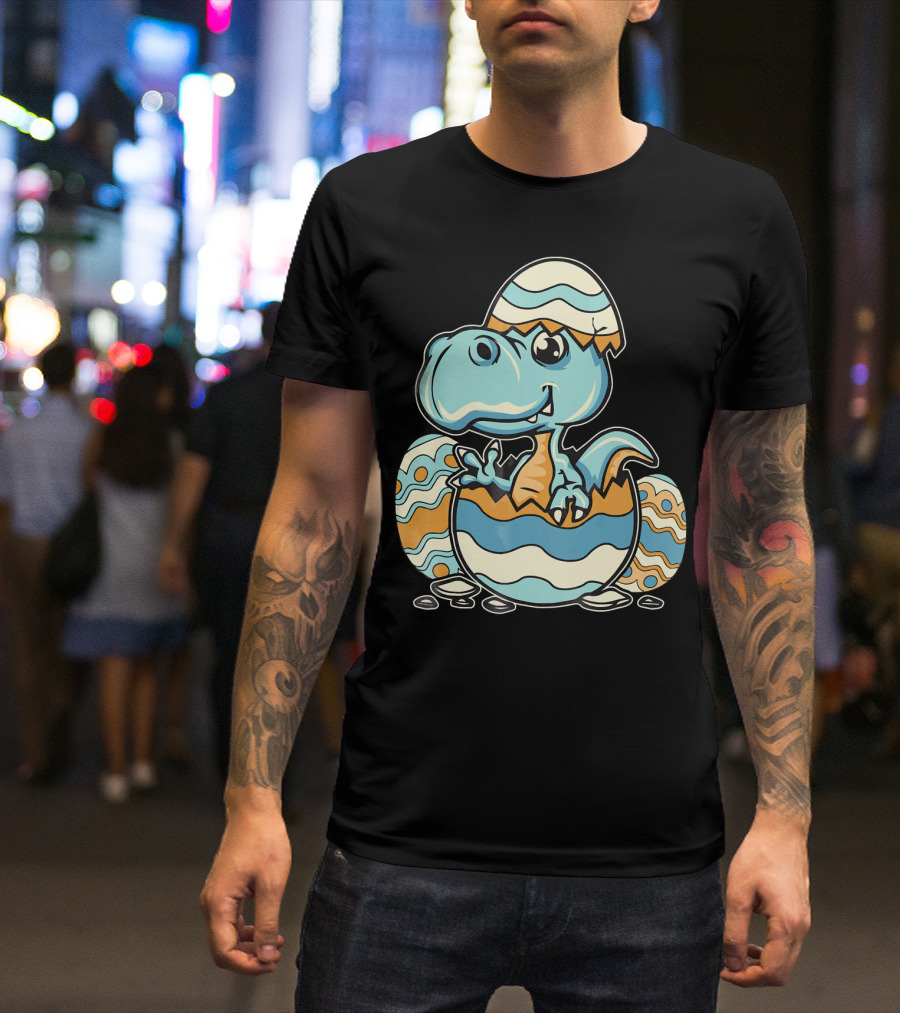 Dinosaur Hatchling In Easter Egg Delight T-Shirt