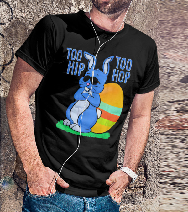 Too Hip Too Hop Easter Bunny Egg Girls Kids T-Shirt