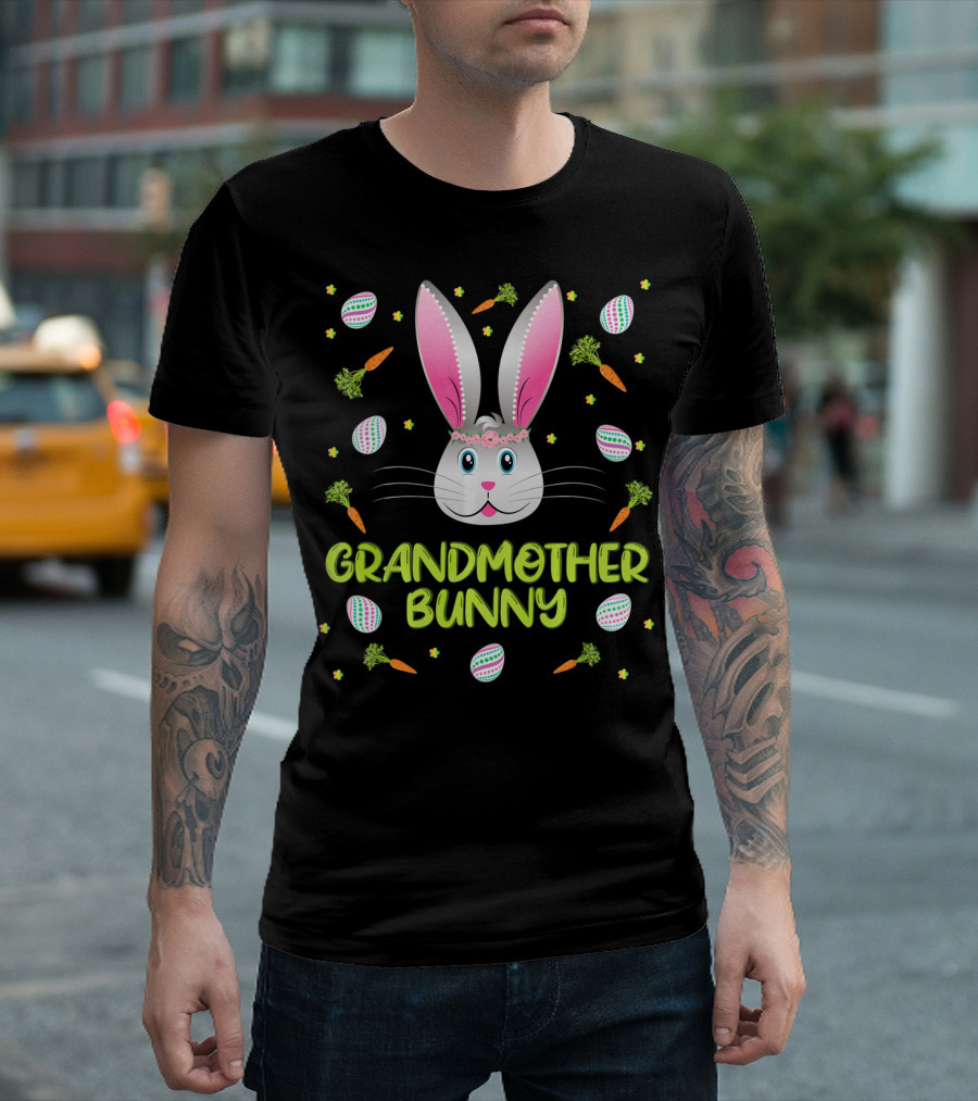 Grandmother Bunny Easter Egg Hunt T-Shirt