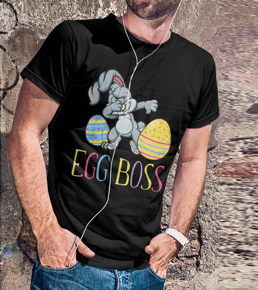 Dabbing Bunny Egg Boss Easter Fun T-Shirt