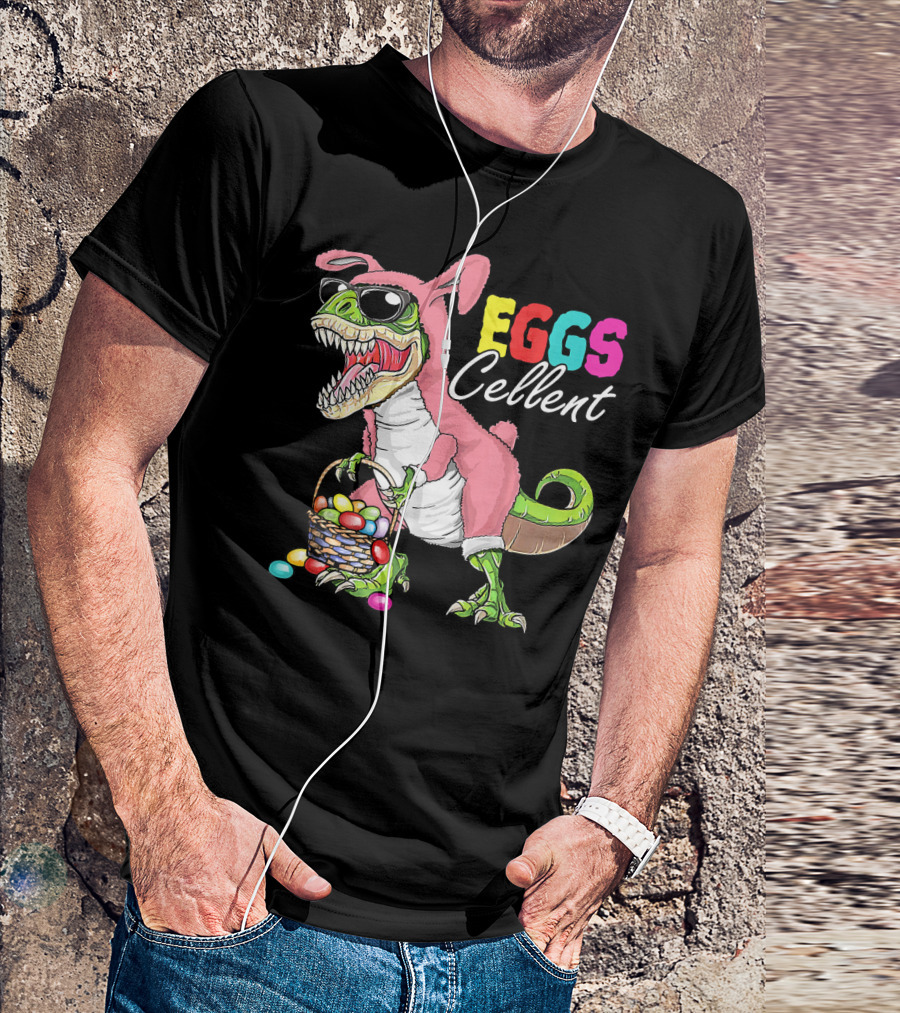 EGGS Cellent Dinosaur Easter Rex Bunny T-Shirt