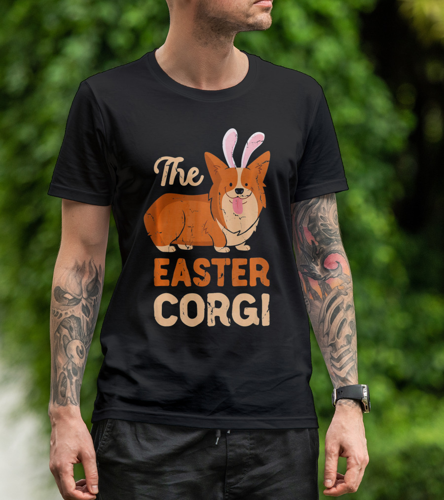 The Easter Corgi Cute Funny Dog Easter T-Shirt