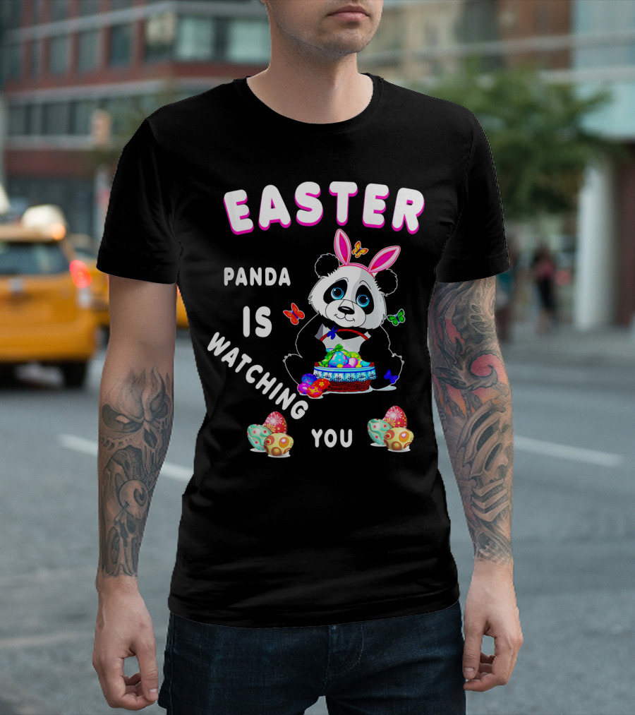 Easter Panda Is Watching You T-Shirt