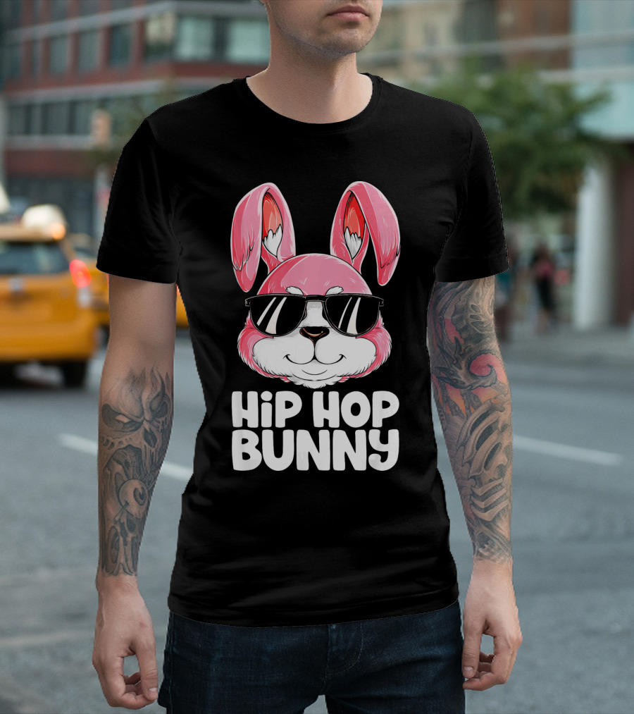 Easter Hip Hop Bunny In Sunglasses T-Shirt