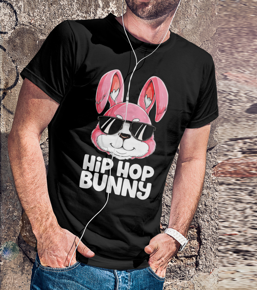 Easter Hip Hop Bunny In Sunglasses T-Shirt