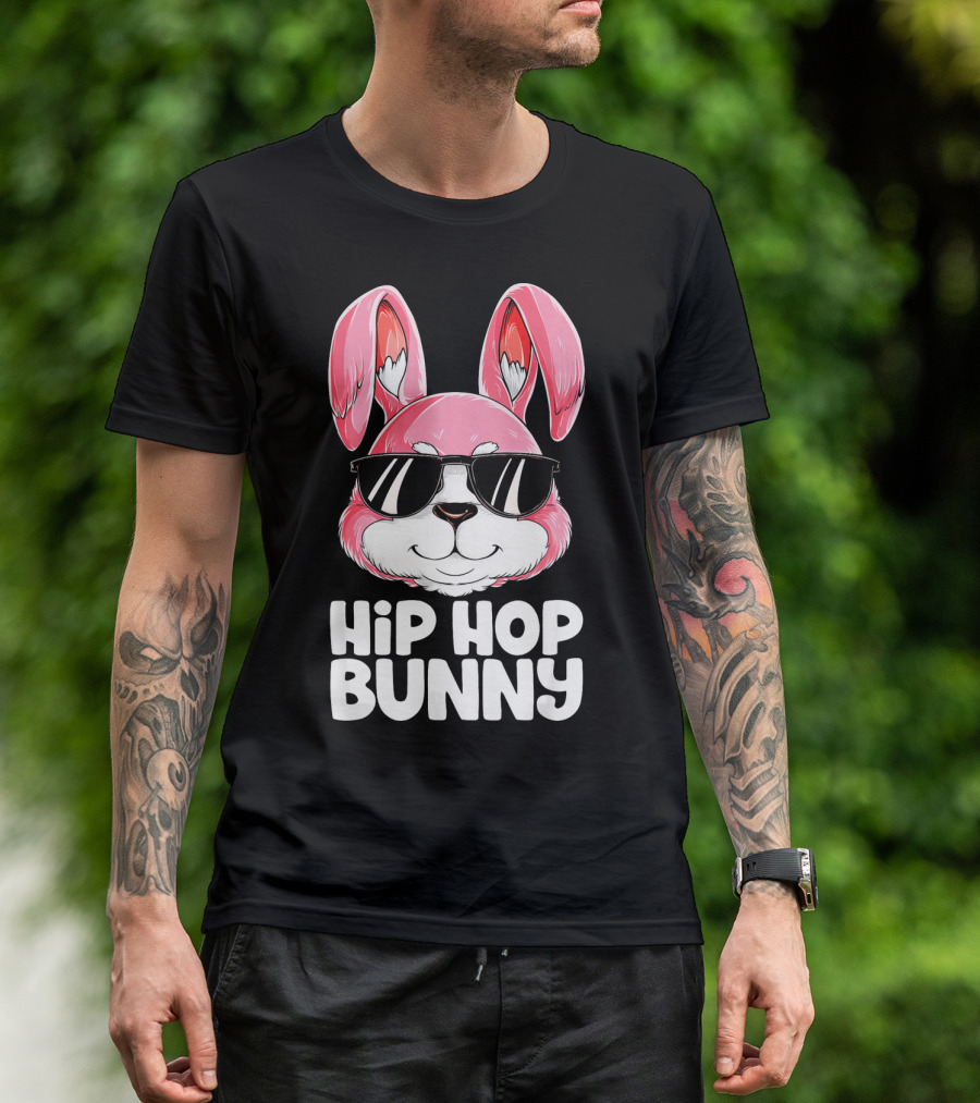 Easter Hip Hop Bunny In Sunglasses T-Shirt