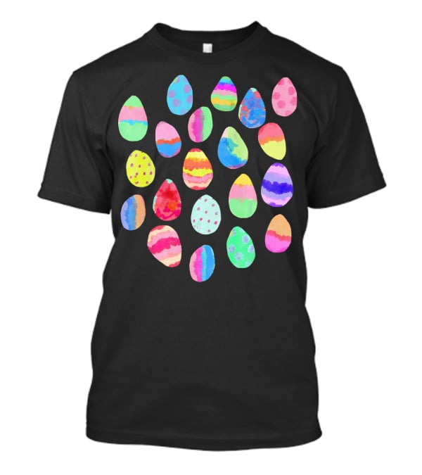 Colorful Painted Easter Egg Patterns Collection T-Shirt