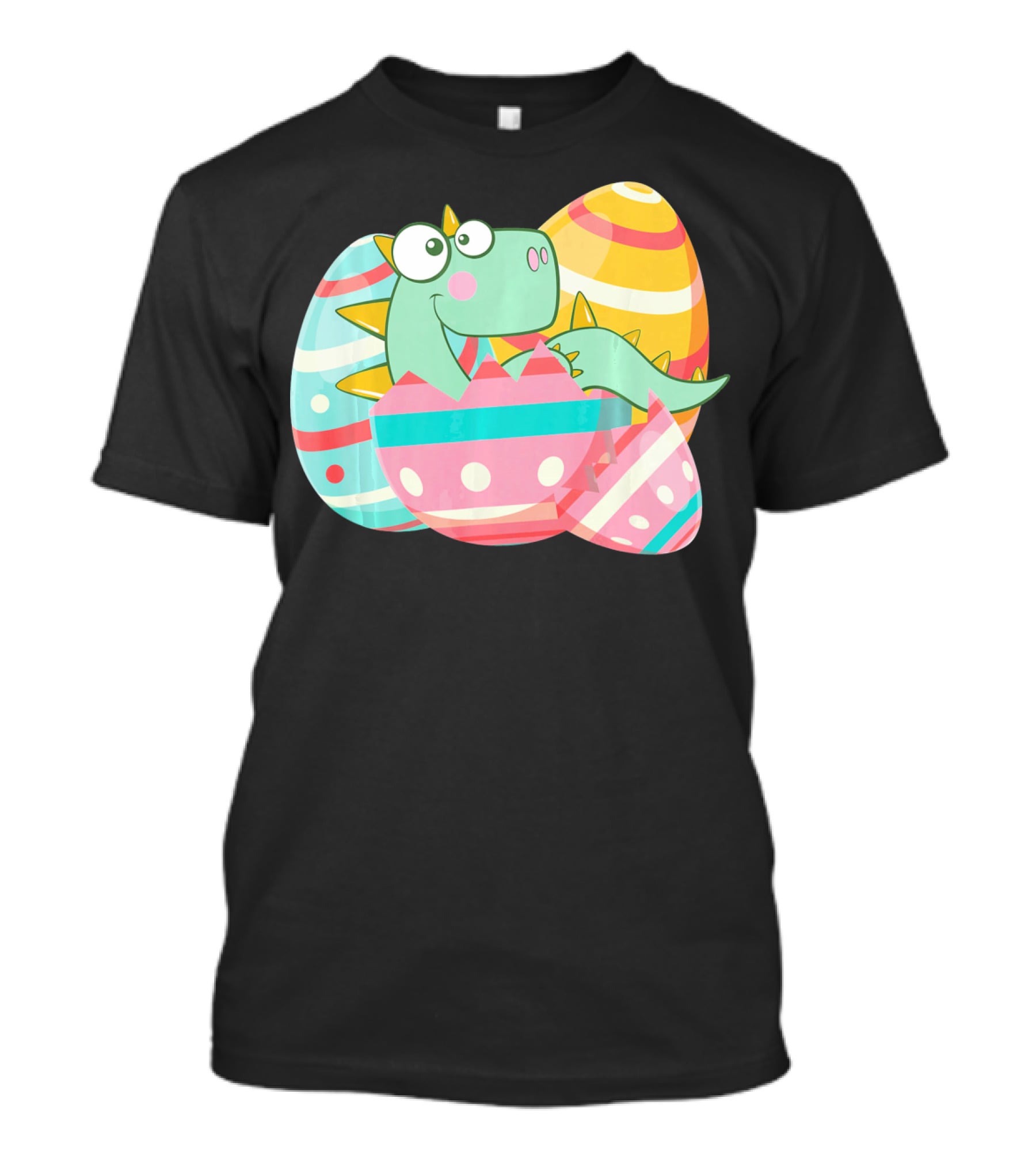 Easter Dino In Colorful Eggs T-Shirt