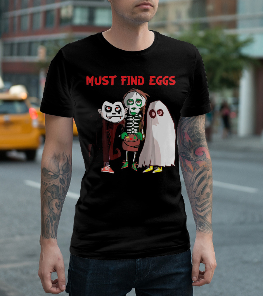 Must Find Eggs Funny Zombies Searching for Easter T-Shirt