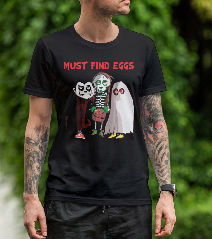 Must Find Eggs Funny Zombies Searching For Easter T-Shirt