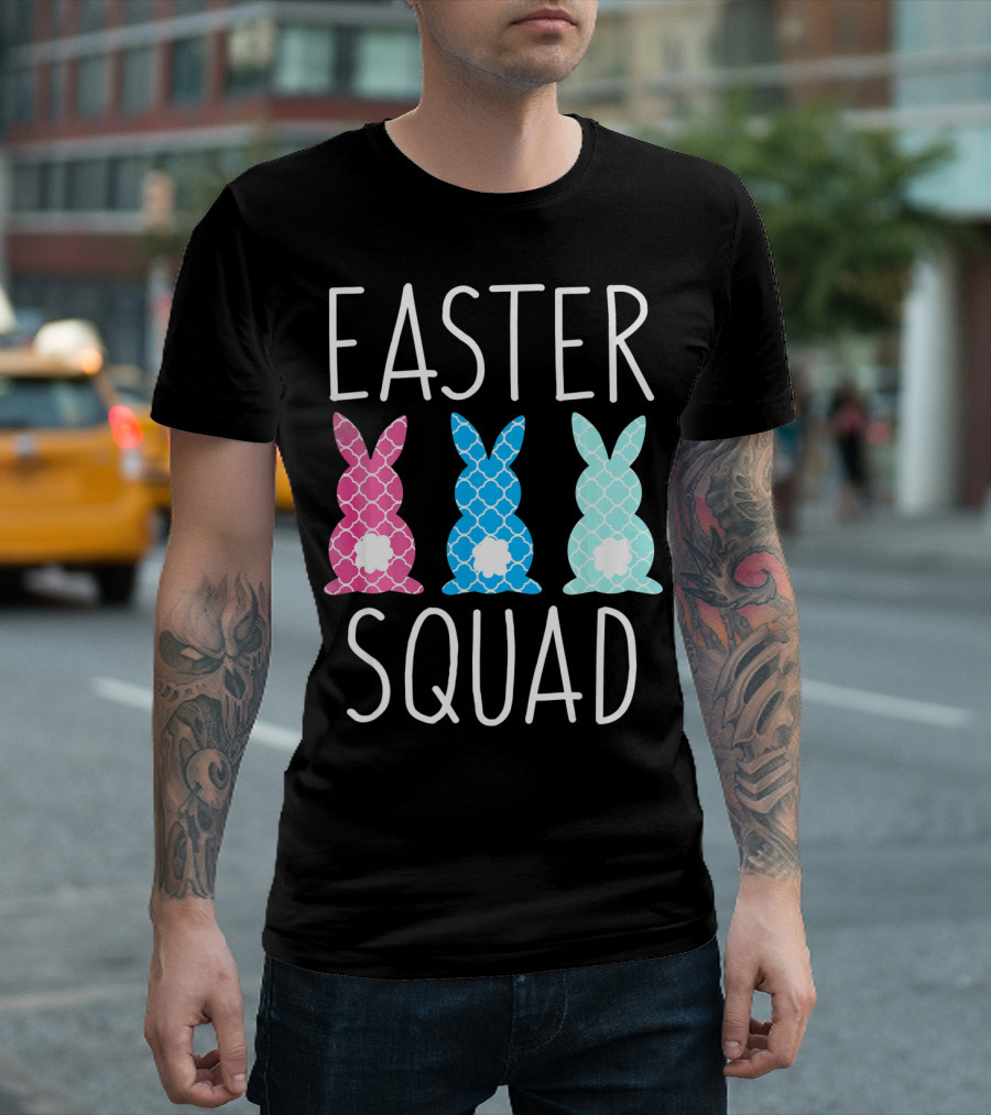 Easter Squad Family Matching Bunny T-Shirt