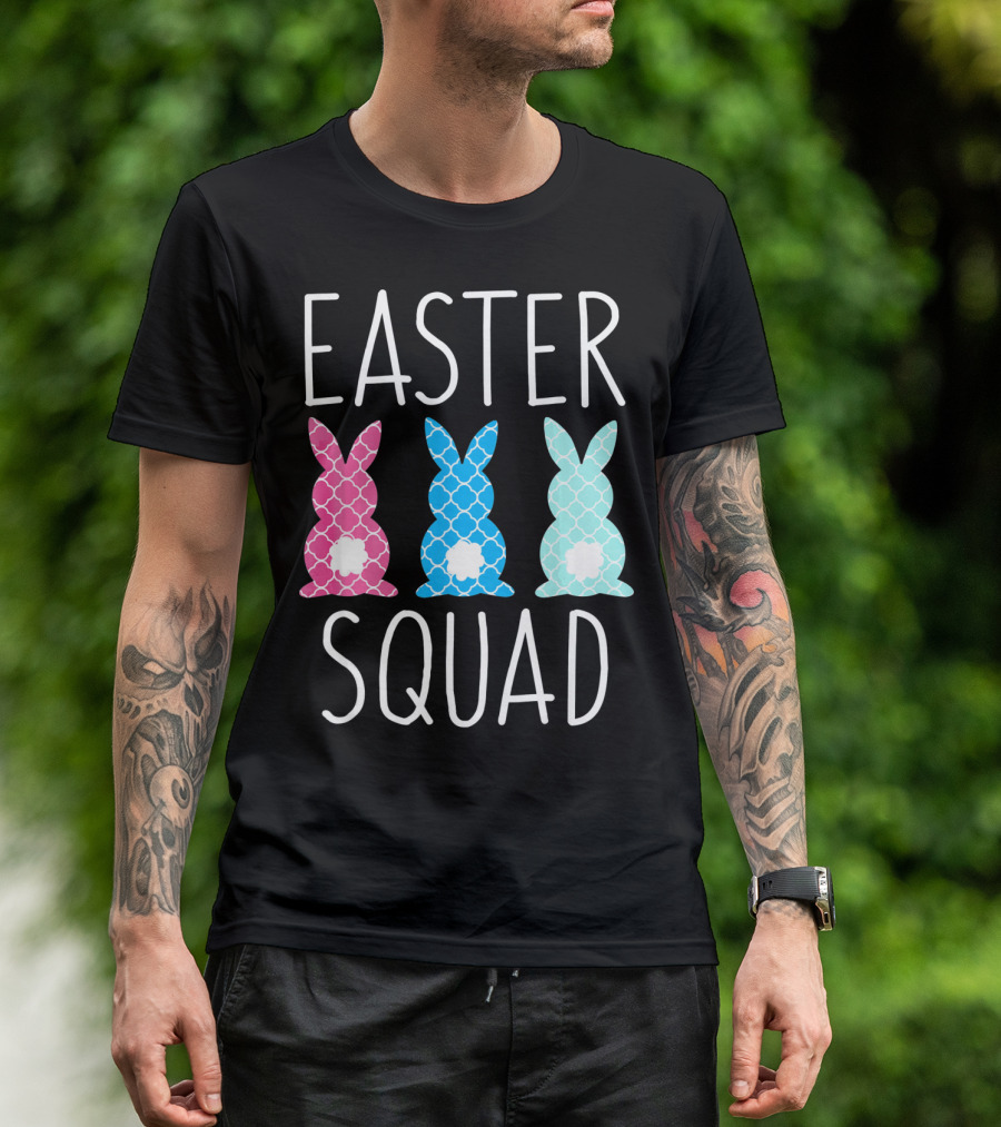 Easter Squad Family Matching Bunny T-Shirt