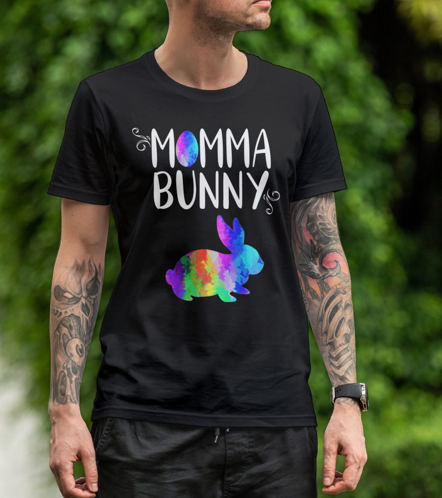 Momma Bunny Rainbow T-Shirt