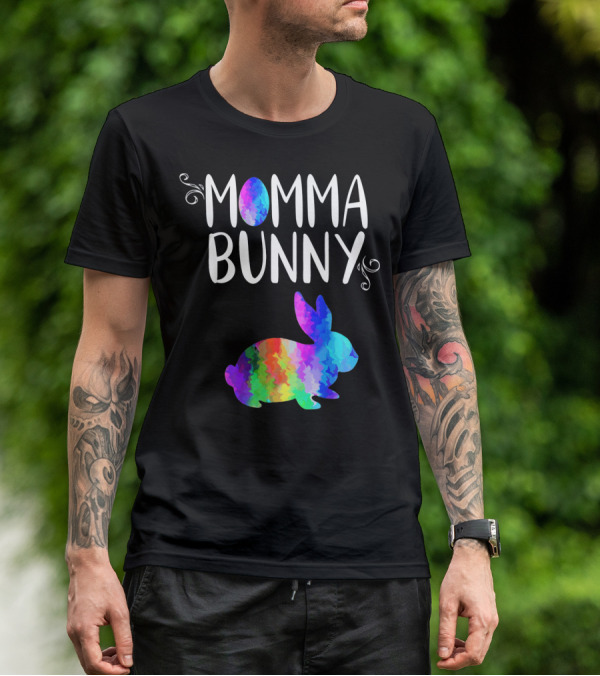 Momma Bunny Rainbow T-Shirt
