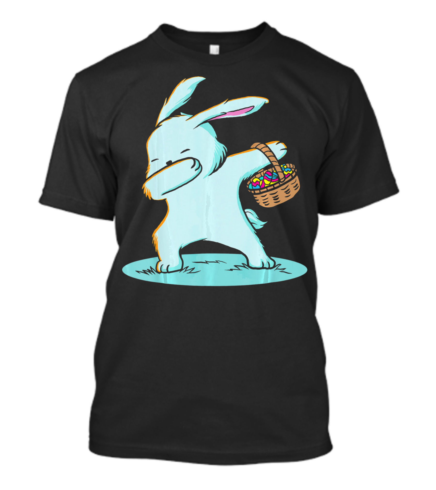 Easter Bunny Dab With Basket Of Eggs For Boys T-Shirt
