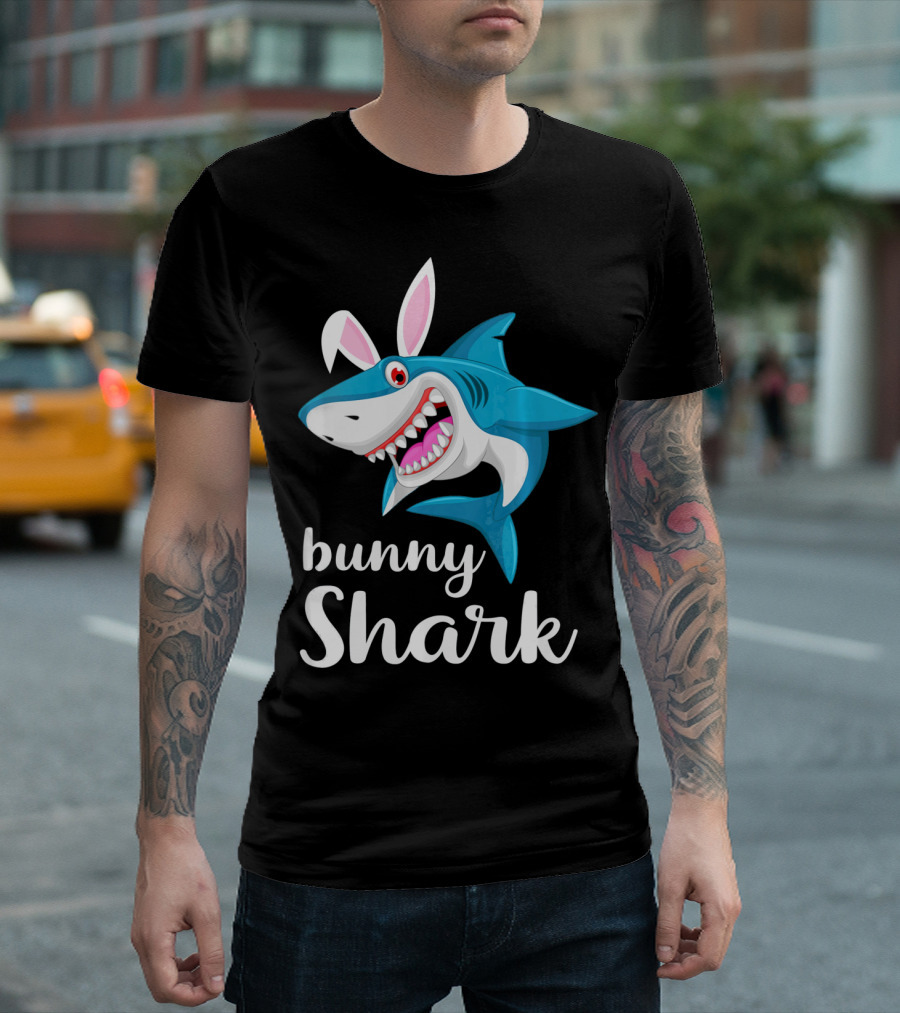 Bunny Shark Easter Yout T-Shirt