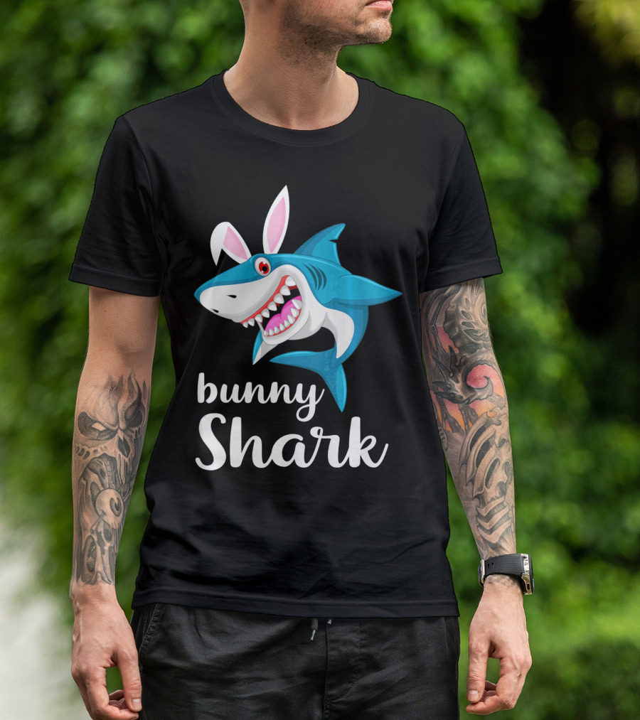 Bunny Shark Easter Yout T-Shirt