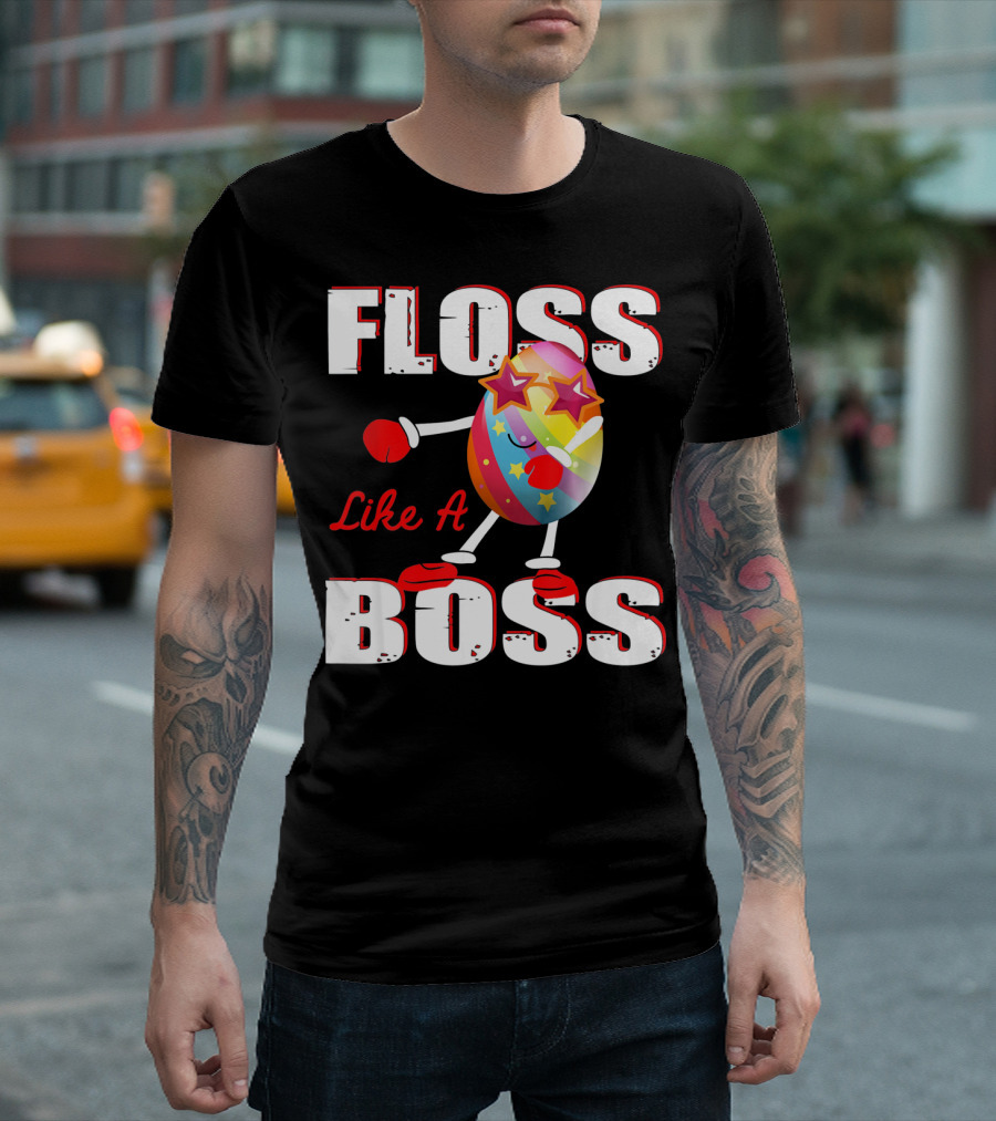 Floss Like A Boss Rainbow Star Egg T-Shirt