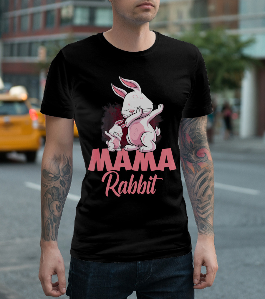 Mama Rabbit Matching Family Bunny Mama Rabbit T-Shirt