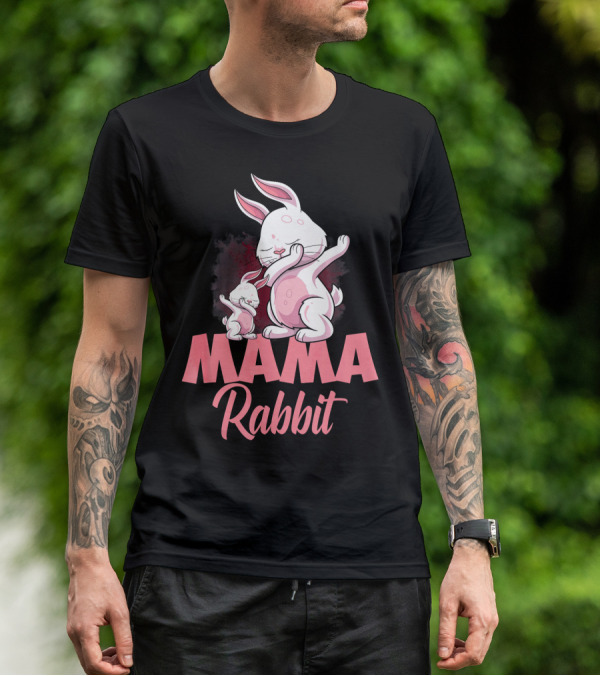 Mama Rabbit Matching Family Bunny Mama Rabbit T-Shirt