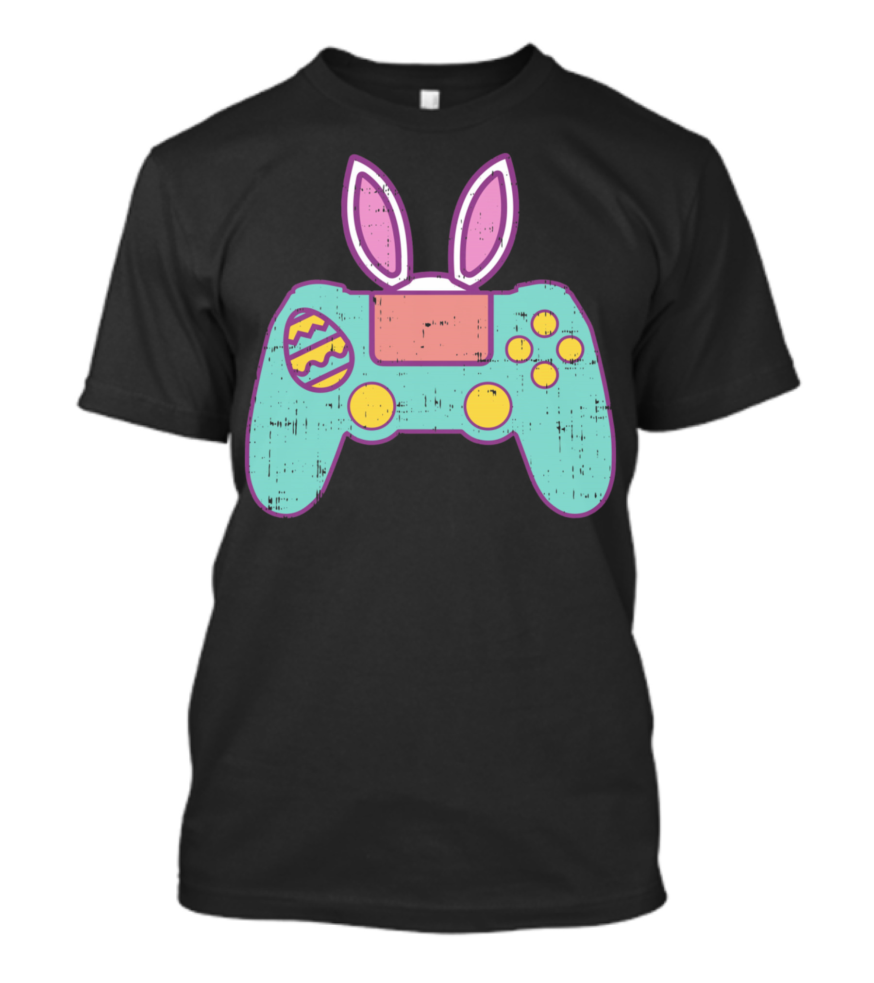 Easter Bunny Gamer Controller With Eggs Gaming Bunn T-Shirt