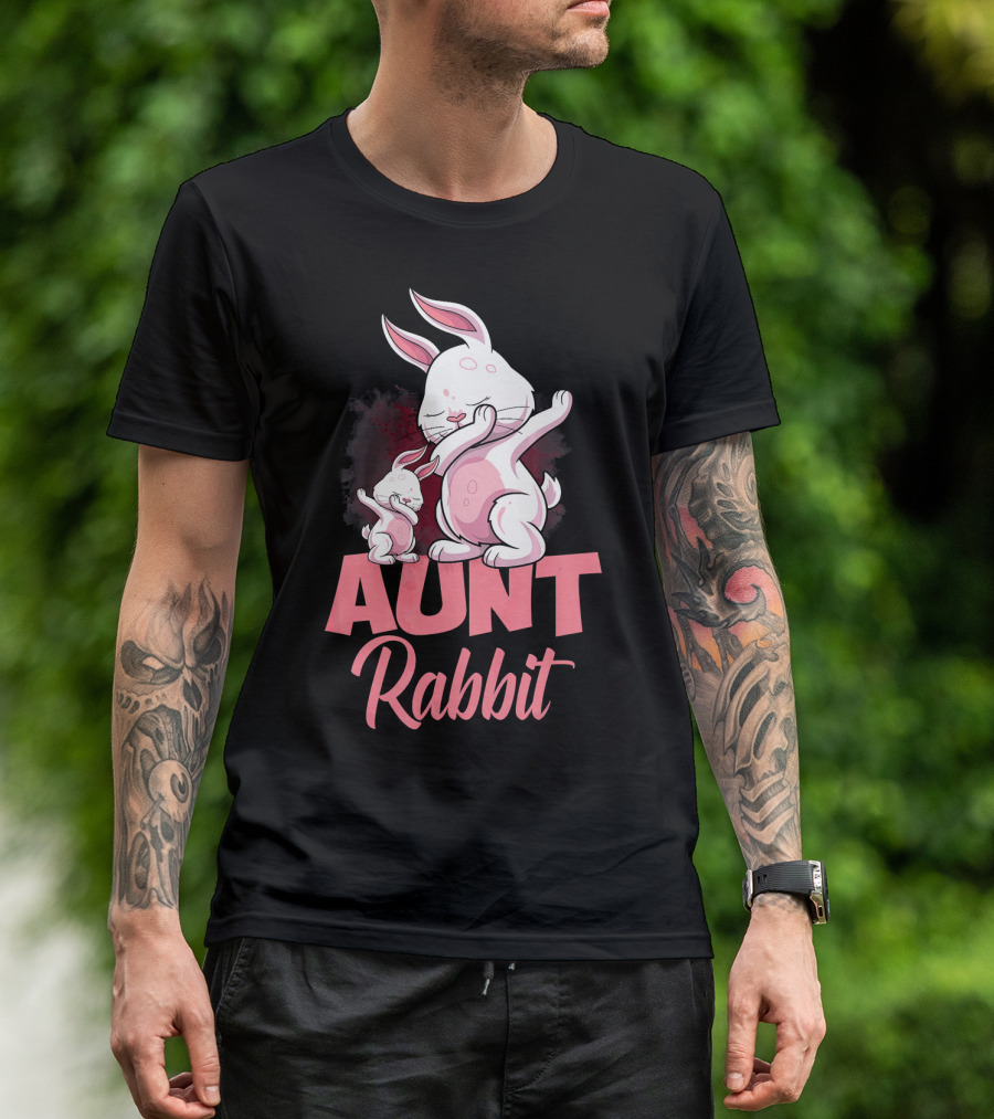 Aunt Rabbit Matching Family Bunny Fun T-Shirt