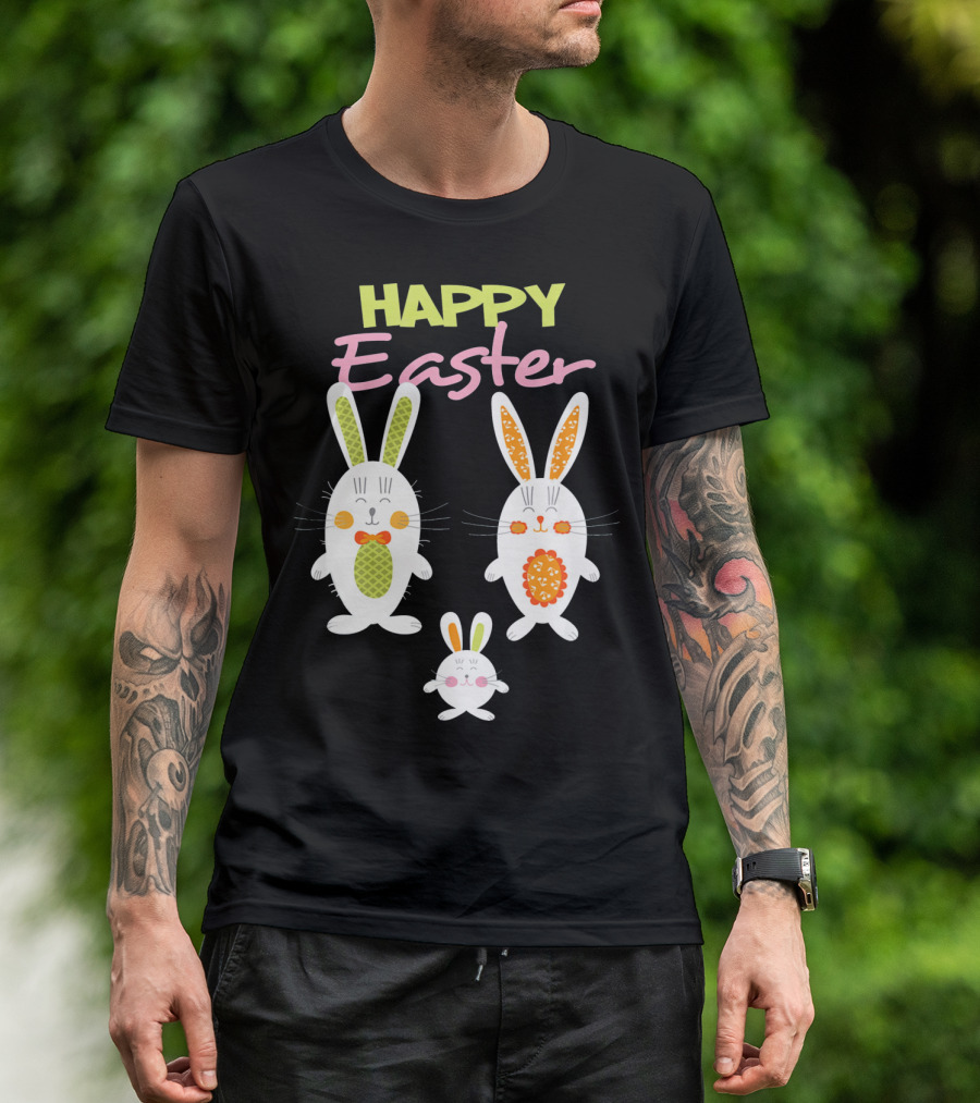 HAPPY EASTER Bunny Egg Hunt Trio T-Shirt