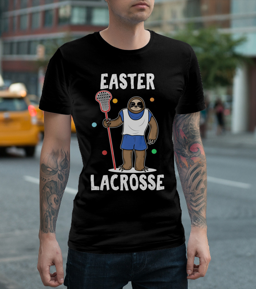 Easter Lacrosse Funny Easter Idea Happy Easte T-Shirt