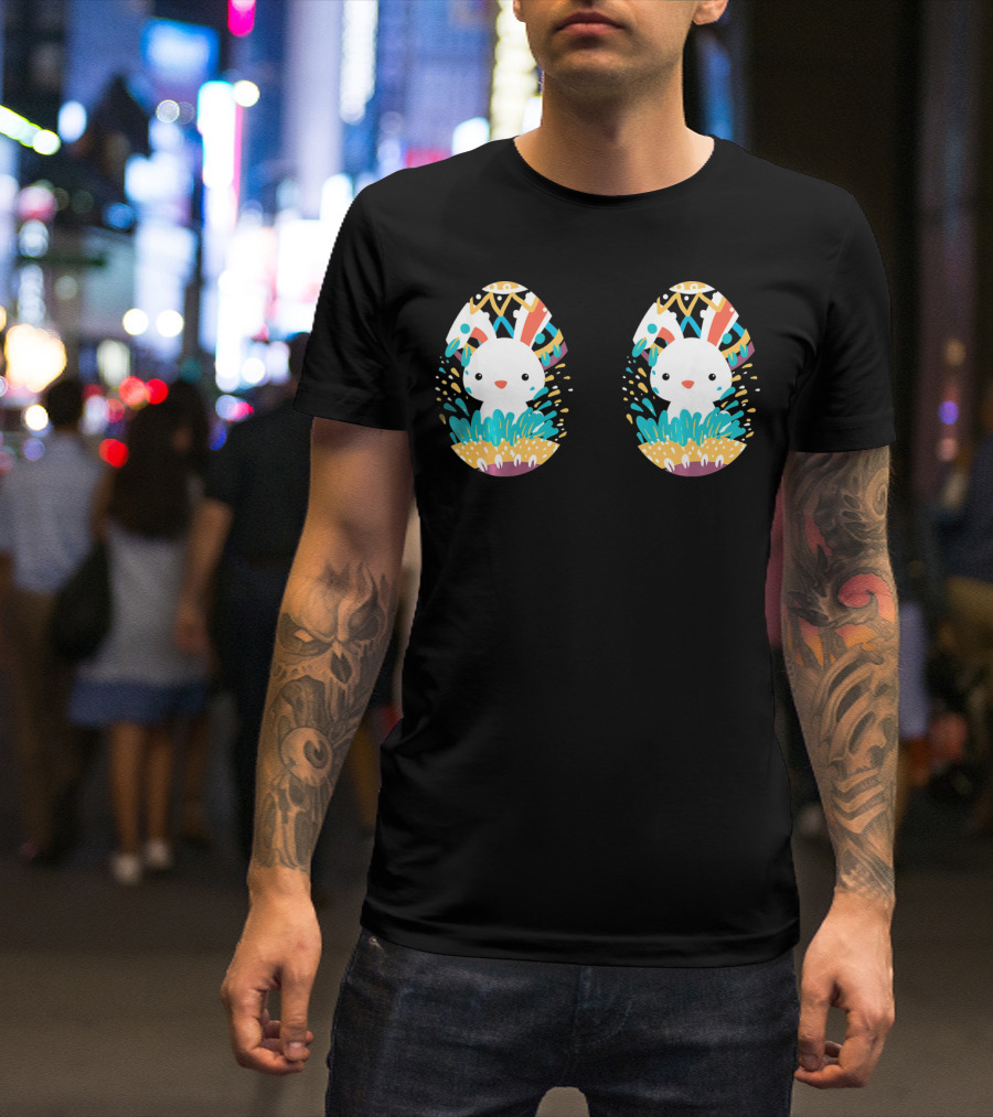 Easter Day Colorful Rabbit In Decorative Egg T-Shirt