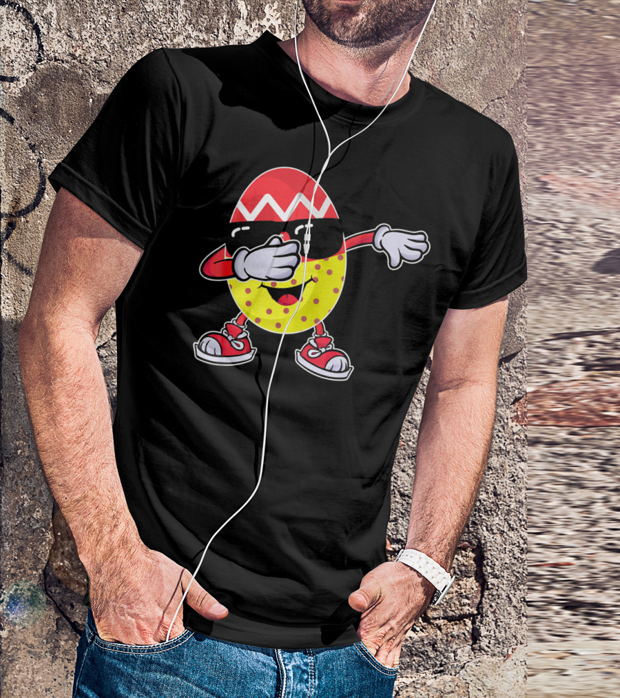 Easter Egg Dabbing Sunglasses And Sneakers T-Shirt