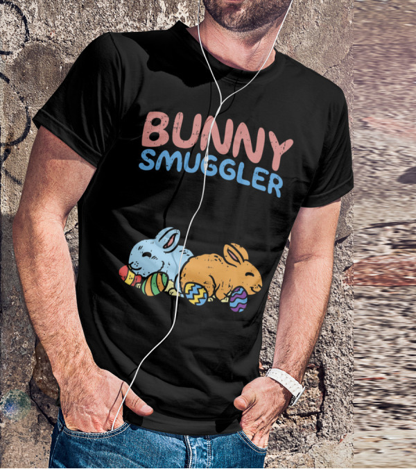 Bunny Smuggler Twins Easter Pregnancy T-Shirt
