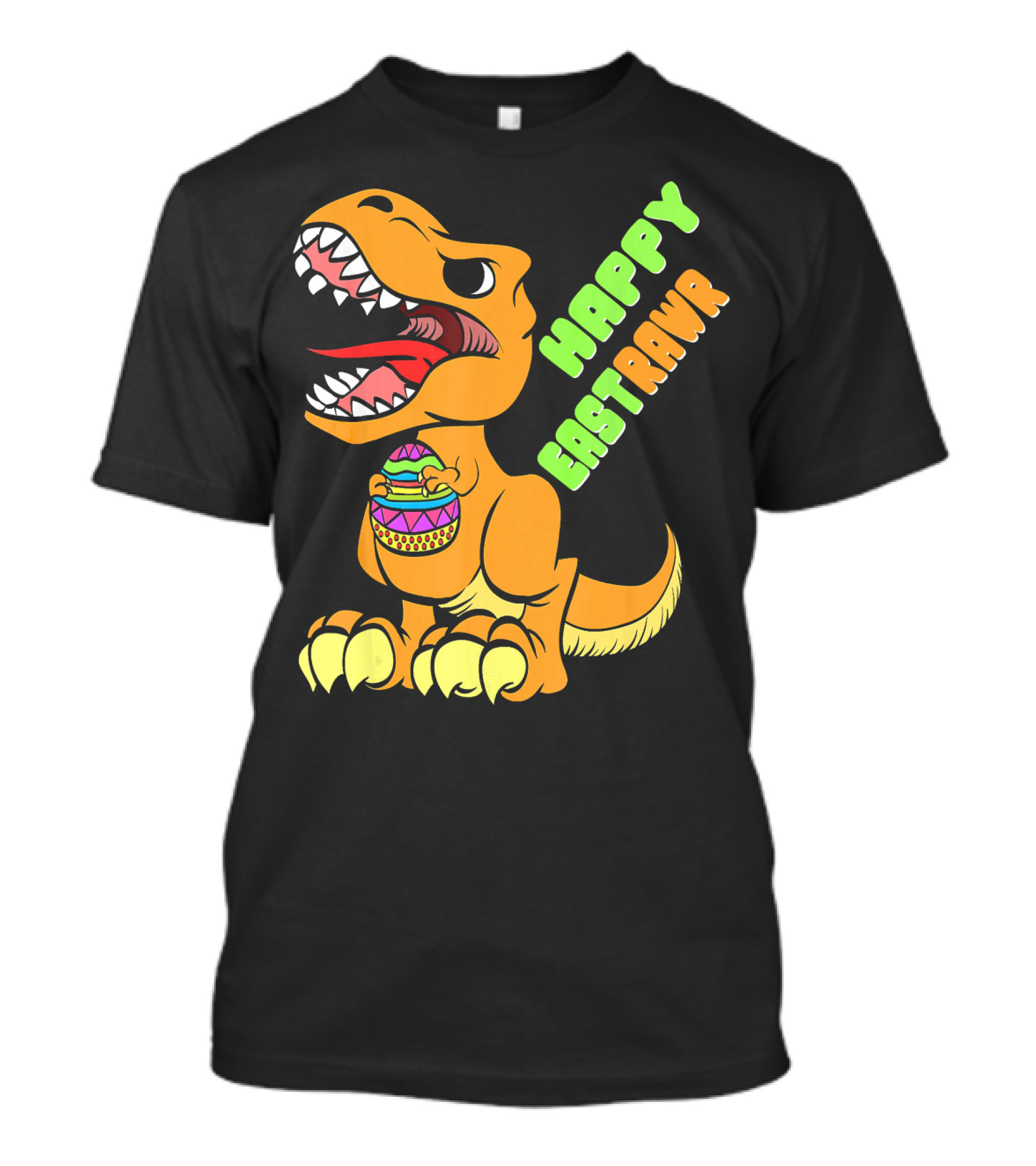 Happy Easter Rex Dinosaur Holding Egg T-Shirt